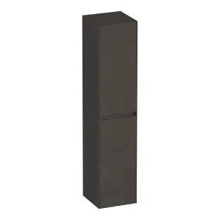 Brauer Inspire tall cabinet - 160x35x35 cm - 2 doors opening left or right - handleless - MFC - Timber Anthracite