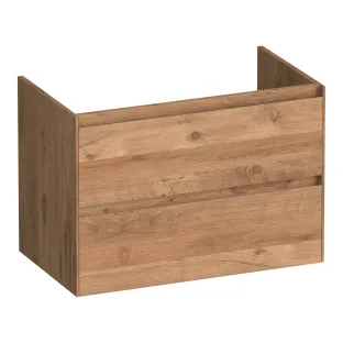 Brauer Inspire washbasin cabinet - 80x46x55 cm - 2 drawers handleless - 1 siphon recess - MFC - Chateau