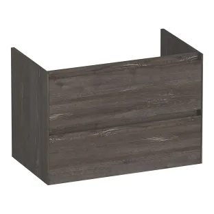 Brauer Inspire washbasin cabinet - 80x46x55 cm - 2 drawers handleless - 1 siphon recess - MFC - Driftwood