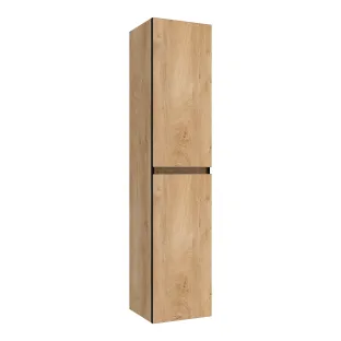 Brauer Joy Edge tall cabinet - 160x35x35 cm - 2 doors left or right turning - handleless - MFC - Forest Tan