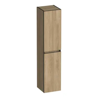Brauer Joy Edge tall cabinet - 160x35x35 cm - 2 doors left or right turning - handleless - MFC - Sunlit