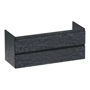 Brauer Joy Edge washbasin cabinet - 120x46x50 cm - 2 drawers handleless - 1 siphon recess - MFC - Damascus