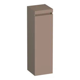 Brauer Joy half-high cabinet - 120x35x35 cm - 1 door right-turning - handleless - MDF lacquered - Matt mocha