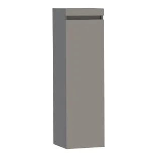 Brauer Joy half-high cabinet - 120x35x35 cm - 1 door right-turning - handleless - MDF lacquered - Matt taupe