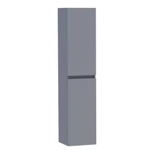 Brauer Joy tall cabinet - 160x35x35 cm - 2 doors left or right turning - handleless - MDF lacquered - Matt grey