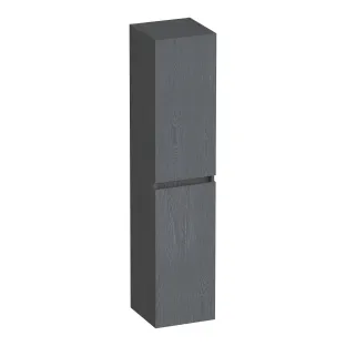 Brauer Joy hoge kast - 160x35x35 cm - 2 deuren links- of rechtsdraaiend - greeploos - MFC - Timber Grey