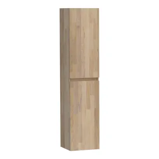Brauer Joy tall cabinet - 160x35x35 cm - 2 doors left or right turning - handleless - Finger glass oak gray