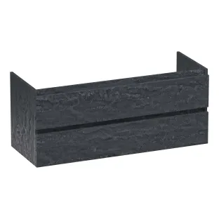 Brauer Joy wastafelonderkast - 120x46x50 cm - 2 laden greeploos - 1 sifonuitsparing - MFC - Damascus