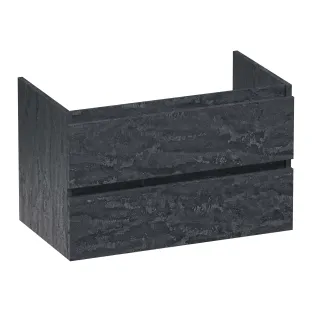Brauer Joy washbasin cabinet - 80x46x50 cm - 2 drawers handleless - 1 siphon recess - MFC - Damascus