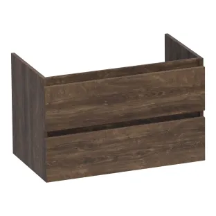 Brauer Joy washbasin cabinet - 80x46x50 cm - 2 drawers handleless - 1 siphon recess - MFC - Grove