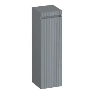 Brauer Joy Wavy half-high cabinet - 120x35x35 cm - 1 door left-turning - handleless - MDF lacquered - Matt grey