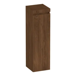 Brauer Joy Wavy half-high cabinet - 120x35x35 cm - 1 door left-turning - handleless - MFC - Forest Cacao
