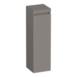 Brauer Joy Wavy half-high cabinet - 120x35x35 cm - 1 door right-turning - handleless - MDF lacquered - Matt taupe