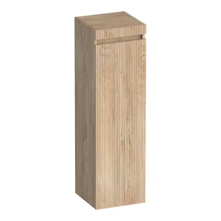 Brauer Joy Wavy half-high cabinet - 120x35x35 cm - 1 door right-turning - handleless - MFC - Forest Wheat