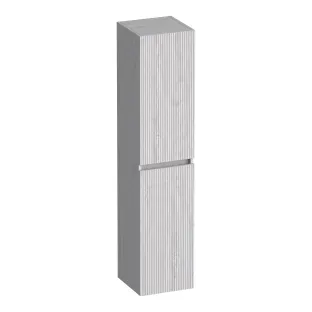 Brauer Joy Wavy tall cabinet - 160x35x35 cm - 2 doors left or right turning - handleless - MFC - Forest Seashell