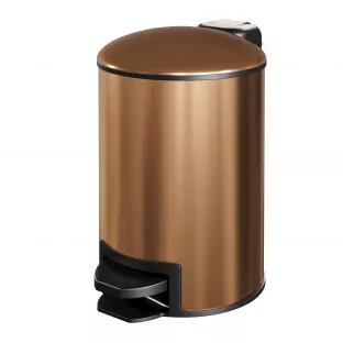 Brauer Pedal Bin - 3L - Brushed Copper