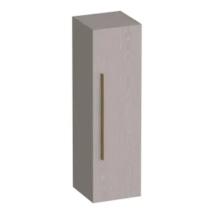 Brauer Trust half-high cabinet excl. surface-mounted handle - 120x35x35 cm - 1 door left or right-turning - MDF lacquered - Matt grey