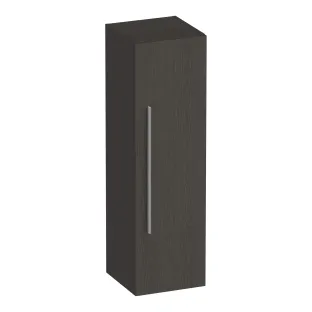 Brauer Trust half-high cabinet excl. surface-mounted handle - 120x35x35 cm - 1 door left or right-turning - MFC - Timber Anthracite