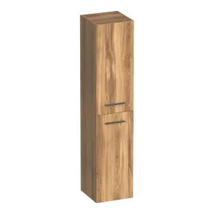 Brauer Trust tall cabinet excl. surface-mounted handles - 160x35x35 cm - 2 doors left or right turning - MFC - Honey