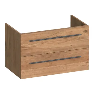 Brauer Trust washbasin cabinet excl. surface-mounted handles - 80x46x50 cm - 2 drawers handleless - 1 siphon recess - MFC - Chateau