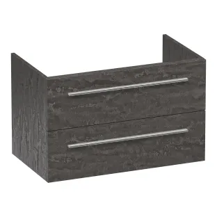 Brauer Trust washbasin cabinet excl. surface-mounted handles - 80x46x50 cm - 2 drawers handleless - 1 siphon recess - MFC - Damascus