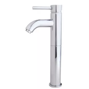 cadans washbasin tap - High curved - Chrome - With click waste