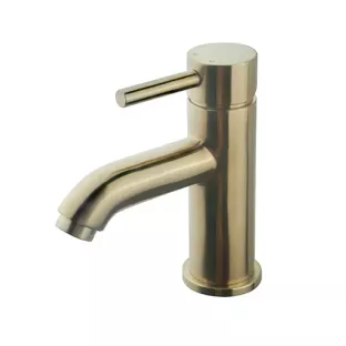 cadans washbasin tap - Low - Gold - With click waste