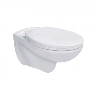 Fresh wandtoilet randloos met zitting softclose - 54 cm - keramisch - glans wit