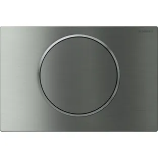 Geberit Sigma 10 control plate - 1-button front control - 24.6x16.4 cm - polished stainless steel