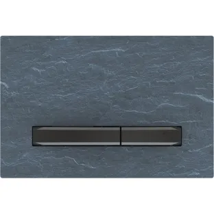 Geberit Sigma 50 flush plate - 2-button front control - 24.6x16.4 cm - Mustang Slate