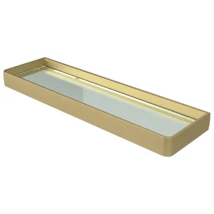 Haceka Aline Shelf Glass Gold Aluminum 60cm