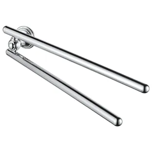 Haceka Allure Double Towel Holder Rotatable Chrome 46cm