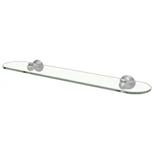 Haceka Allure Shelf Brushed Stainless Steel Glass 60cm