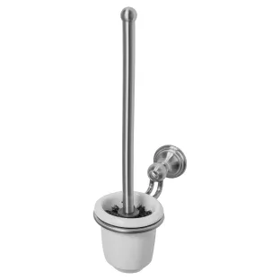 Haceka Allure Toilet Brush Set Brushed Stainless Steel Ceramic