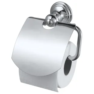 Haceka Allure Toilet Roll Holder with Lid Chrome