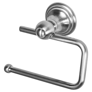 Haceka Allure Toilet Roll Holder without Lid Brushed Stainless Steel