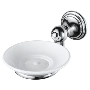 Haceka Allure Soap Holder Chrome Ceramic