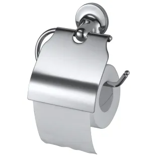 Haceka Aspen Toilet Roll Holder with Lid Chrome