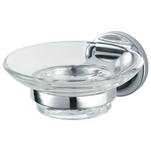 Haceka Aspen Soap Dish Glass Chrome