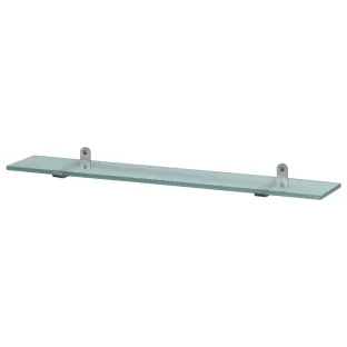 Haceka Ixi Shelf Glass Brushed Stainless Steel 60cm