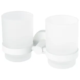 Haceka Kosmos Double Cup Holder Matte White