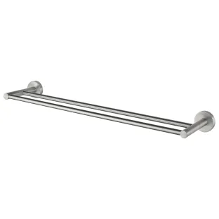 Haceka Kosmos Double Towel Holder Brushed Stainless Steel 61cm