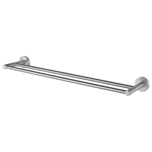 Haceka Kosmos Double Towel Holder Brushed Stainless Steel 84cm