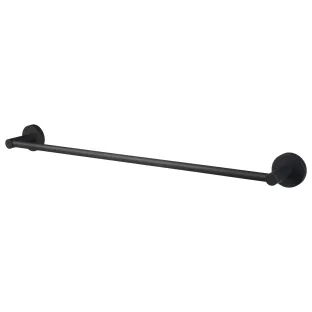 Haceka Kosmos Single Towel Holder Matt Black 61cm