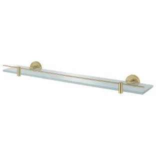 Haceka Kosmos Shelf Glass Brushed Gold 60cm