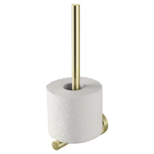 Haceka Kosmos Reserve Toilet Roll Holder Brushed Gold