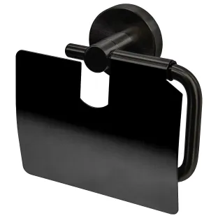 Haceka Kosmos Toilet Roll Holder with Lid Gunmetal (Graphite)