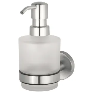 Haceka Kosmos Soap Dispenser Glass Brushed Stainless Steel