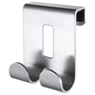 Haceka Selection Double Hook Short Brushed Stainless Steel