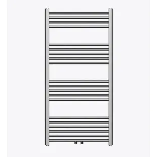 Towel radiator YDAY Collor - 120x60 cm - Gun metal - Connection center